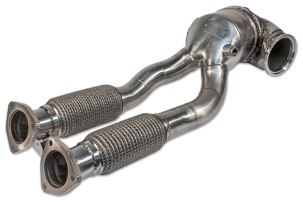 HJS ECE Downpipe 3" für Audi RS3 8V und Audi TT RS 8J - 90 81 1170