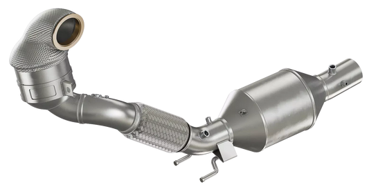 HJS ECE Downpipe 3" für VW Polo GTI AW und Audi A1 - 90 82 1165