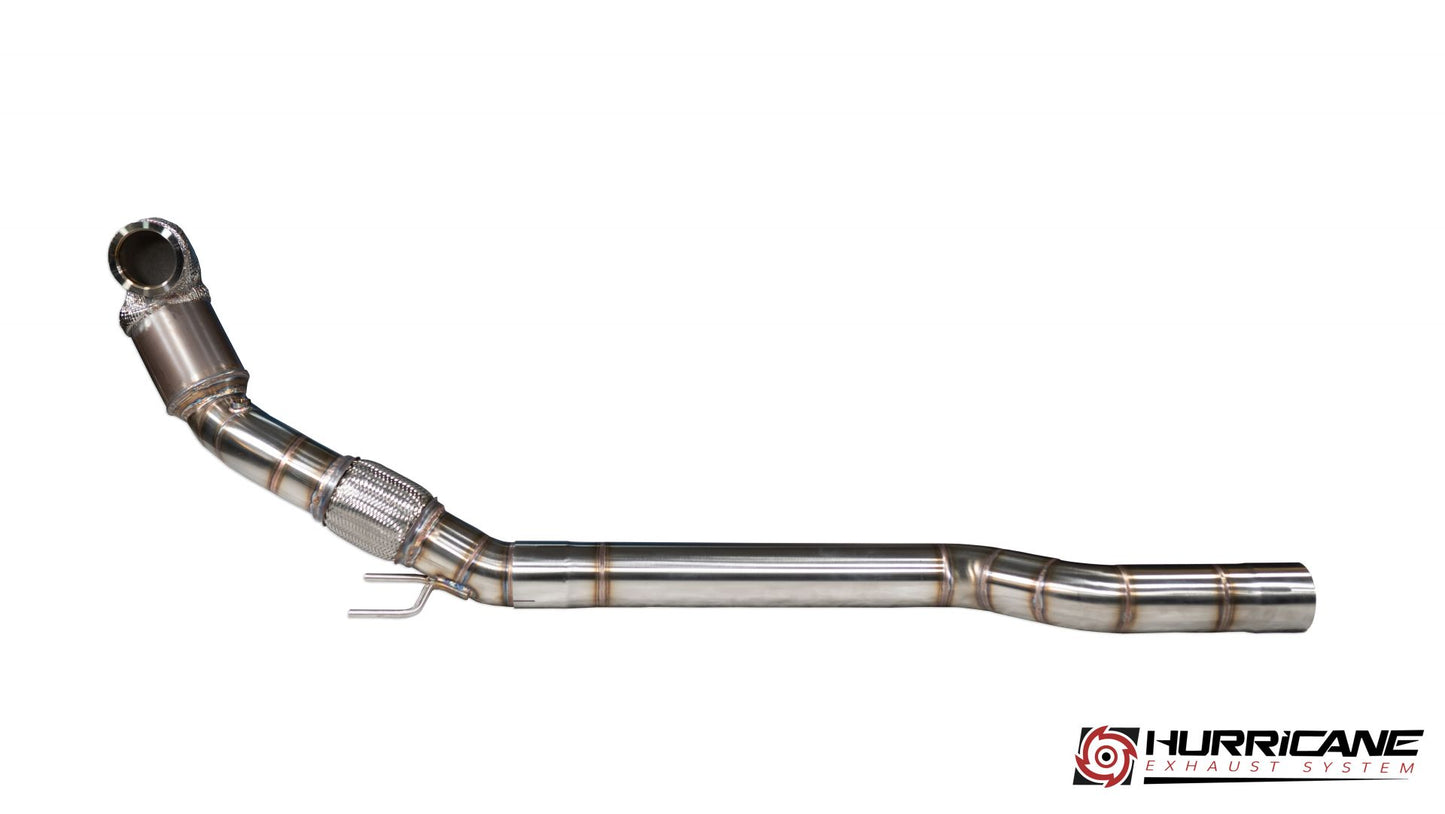 Hurricane Downpipe 3,5“ für Golf 7 GTI, Cupra FWD, Octavia RS - 90 95 1115